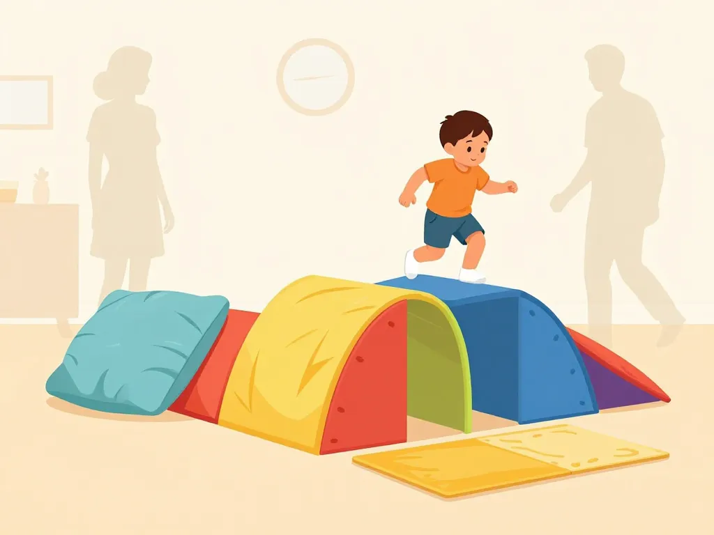 activités bébé 2 ans parcours motricité intérieur