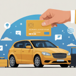 assurance location voiture carte gold illustration sécurité