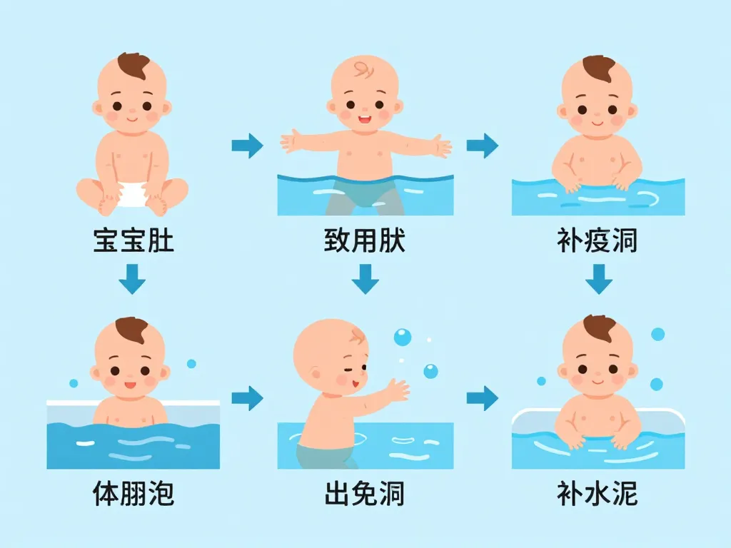 bébé nageur quel age schéma étapes sécurité motricité