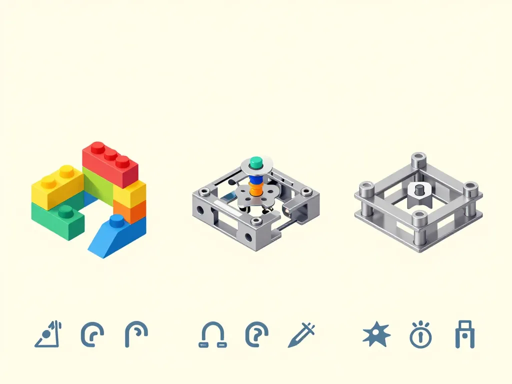 diagramme kits construction aimantée enfants techniques