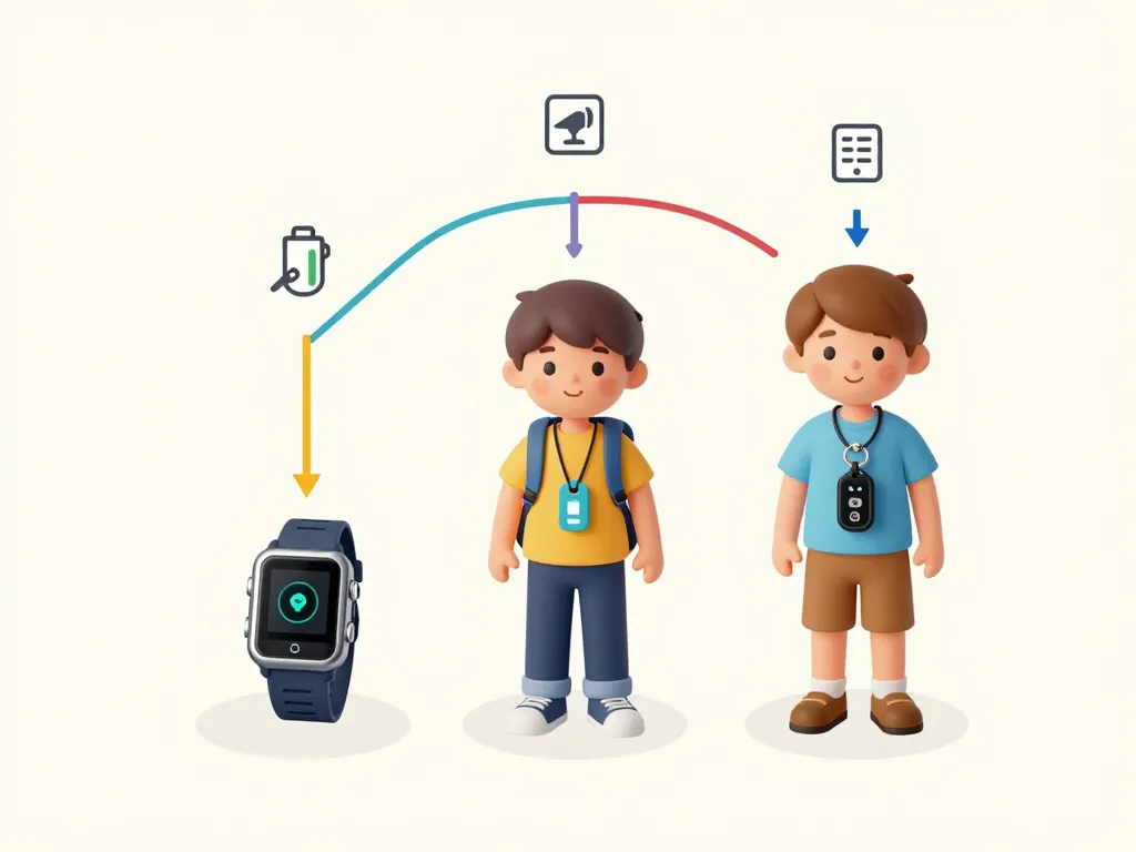 Diagramme choix traceur GPS enfant adapté