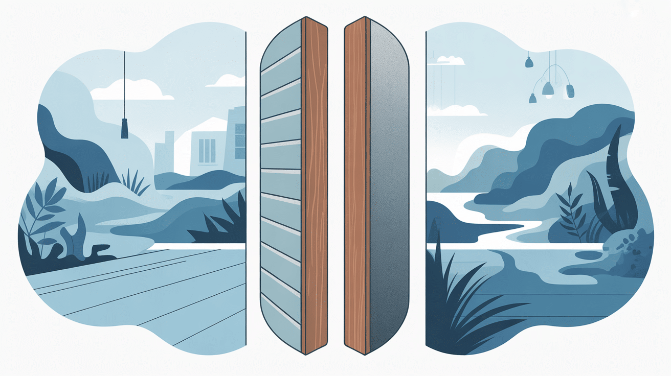 Illustration cloison phonique coupe sonore