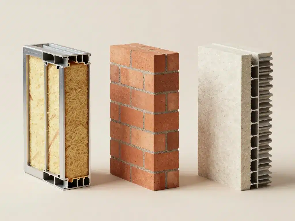 Différents types cloison phonique section