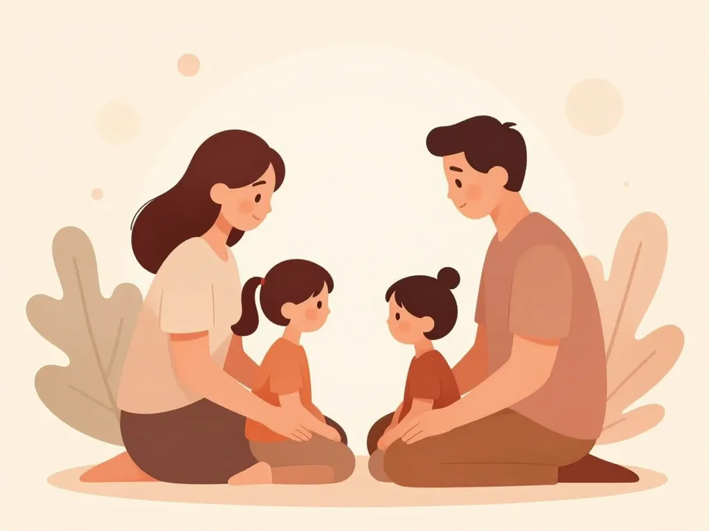 Famille sécurisée illustrant le rôle des règles de la maison