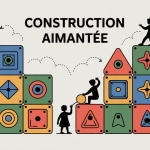 illustration construction aimantée structures enfants adultes