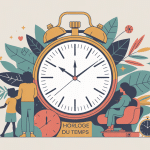 illustration horloge du temps vie quotidienne