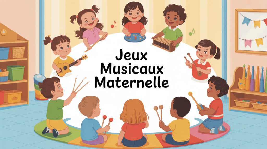 jeux musicaux maternelle enfants instruments salle
