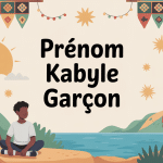 Illustration prenom kabyl garcon symbole tradition amazigh