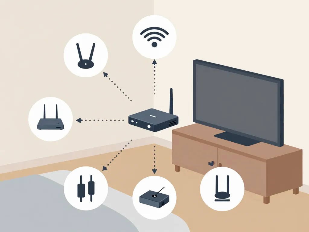 solutions tv chambre sans prise antenne schéma