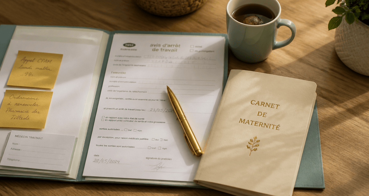 arret maladie apres conges maternite dossier medical