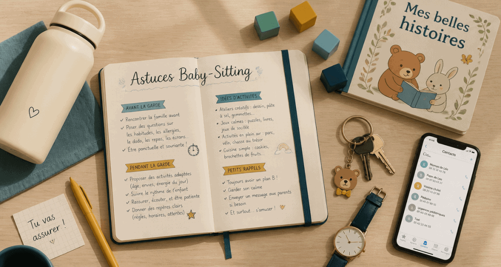 babysitting comment faire organisation astuces table