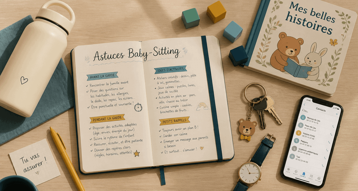 babysitting comment faire organisation astuces table