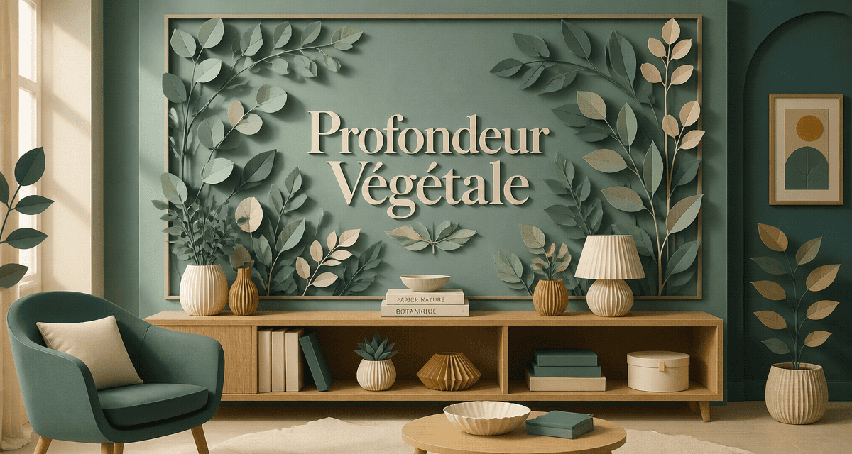 decoration murale vert sauge avec tableau vegetal