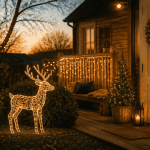 decoration noel exterieur jardin guirlandes led