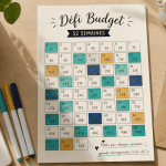défi budget à imprimer gratuit tracker euros