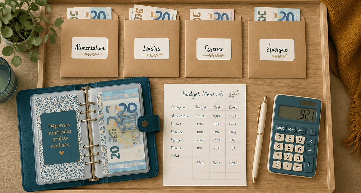 enveloppe budgétaire sur bureau avec euros