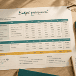 exemple budget prévisionnel sur bureau
