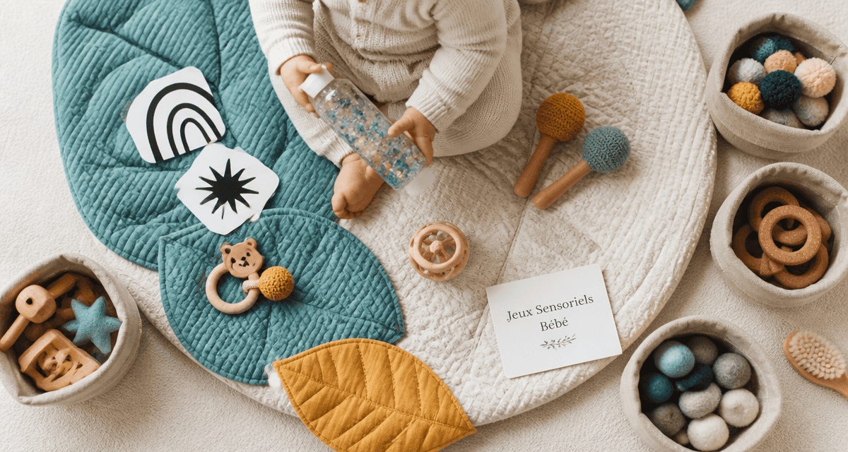 jeux sensoriel bebe tapis eveil jouets sensoriels
