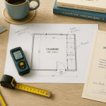 surface chambre loi carrez plan et outils de mesure