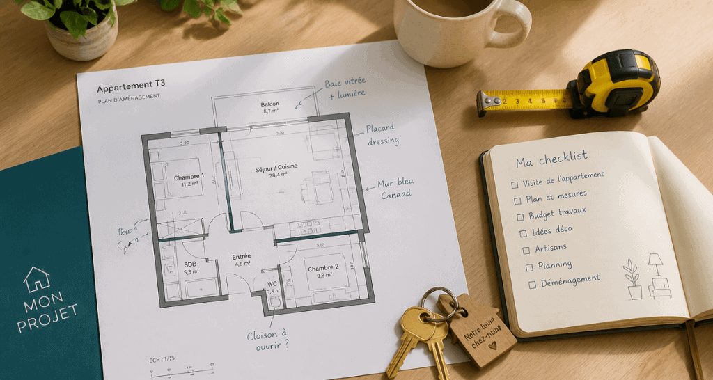 t3 combien de chambre plan appartement bureau