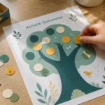 activité gommette a imprimer arbre enfant