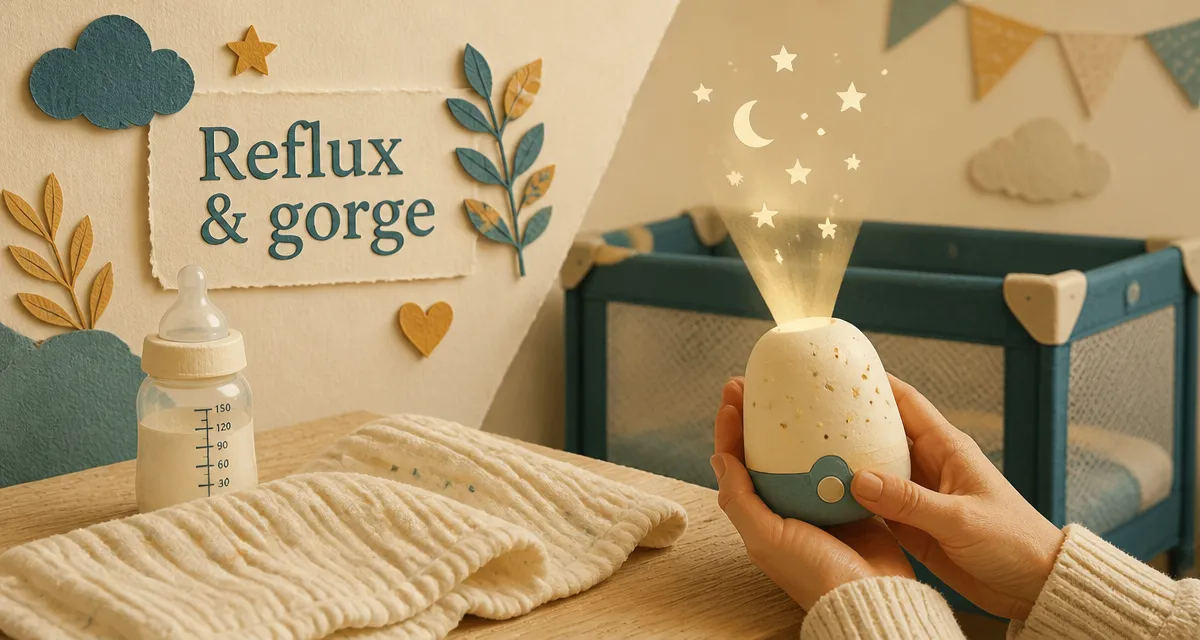 Bébé qui grogne et racle la gorge : reflux, signes et conseil