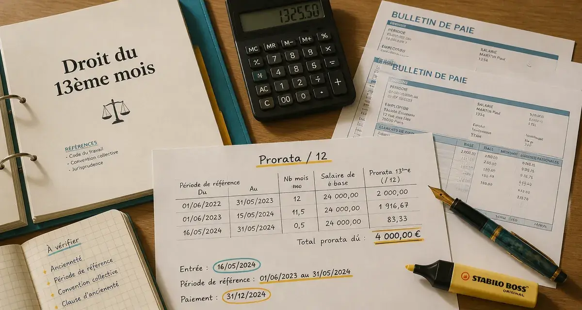 Comment calculer un 13ème mois : prorata et calcul de prime annuelle