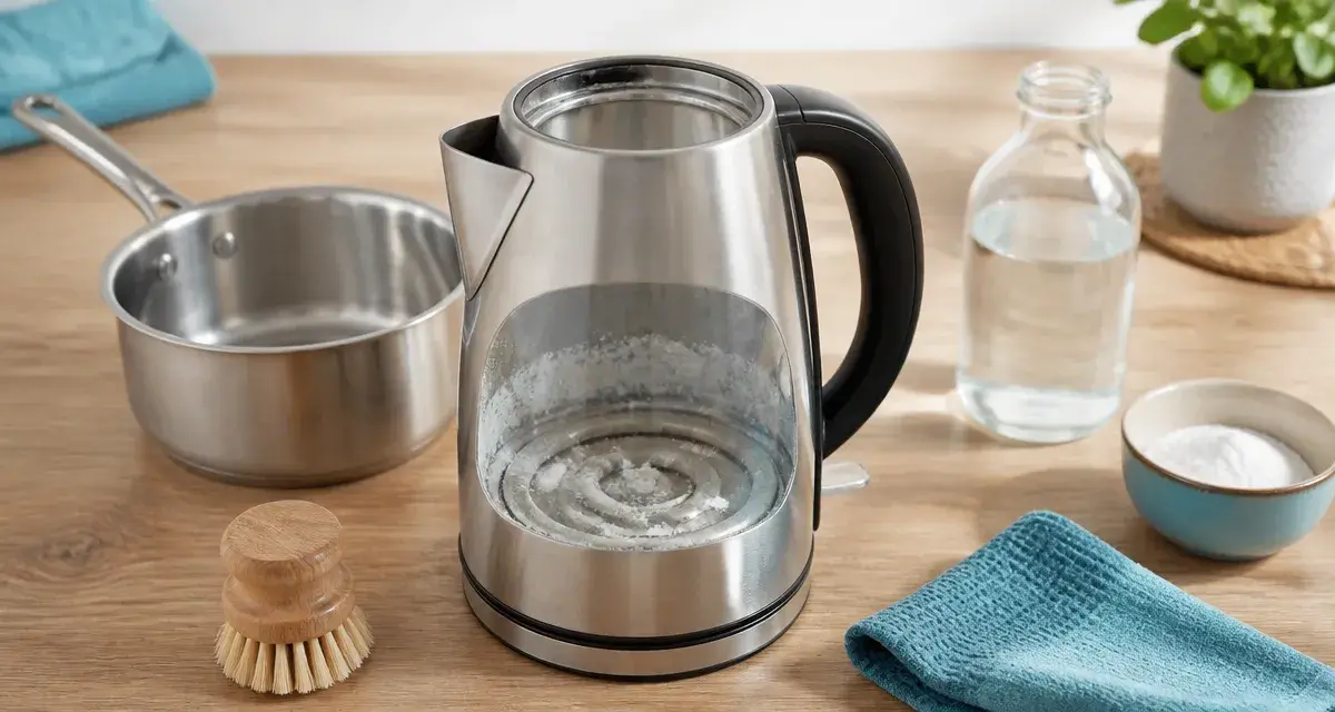 Comment nettoyer une bouilloire : vinaigre et bicarbonate