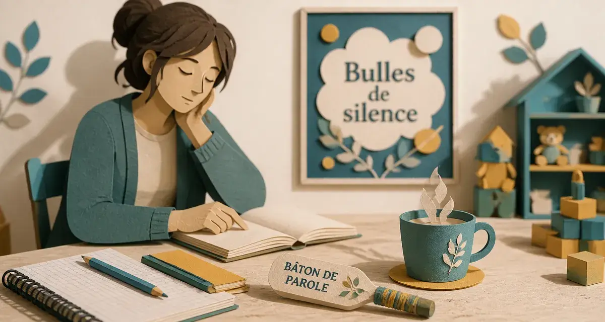 Enfant qui parle tout le temps, besoin de calme, bulles de silence