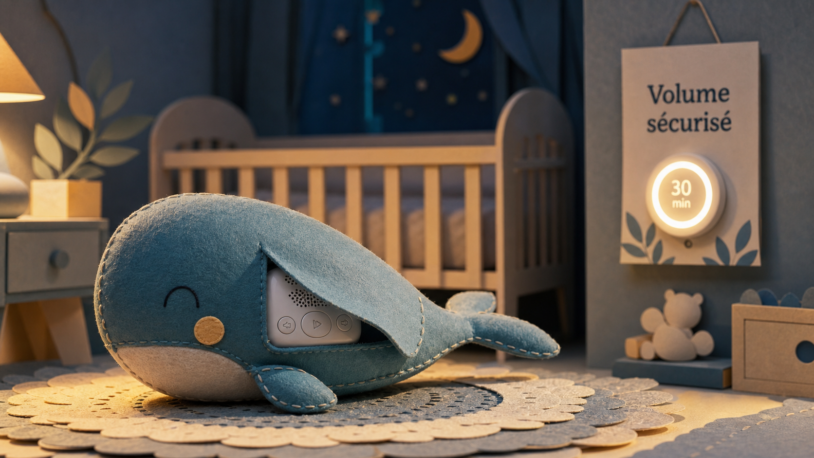 Peluche bruit blanc : avis pédiatre et sécurité sommeil bébé
