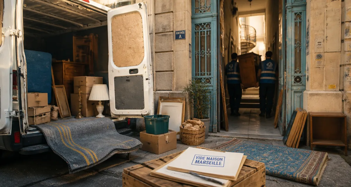 Vide maison marseille : évacuation encombrants