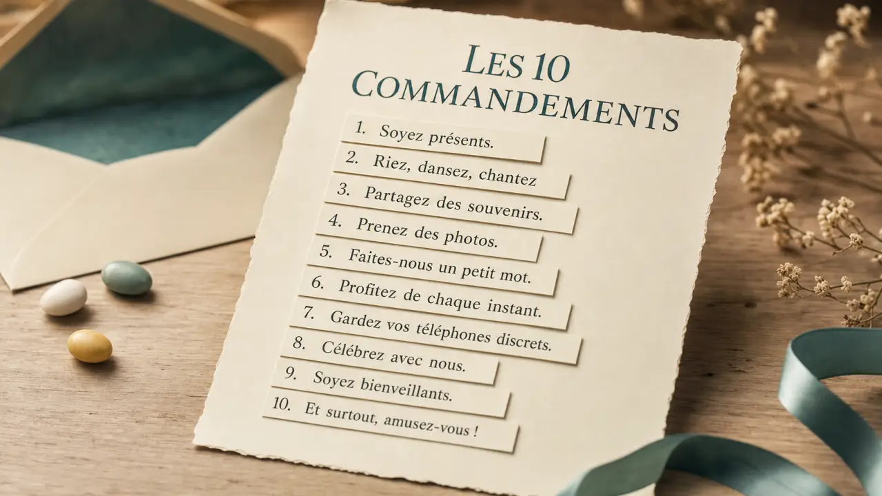 10 commandements parrain marraine à imprimer pour baptême