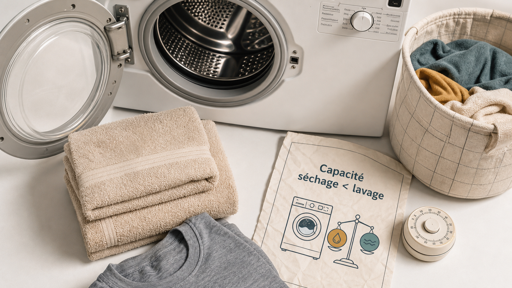 Avis lave linge sechant : lave-linge séchant compact en buanderie