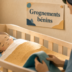 Bébé grogne : grognements nocturnes, bébé endormi