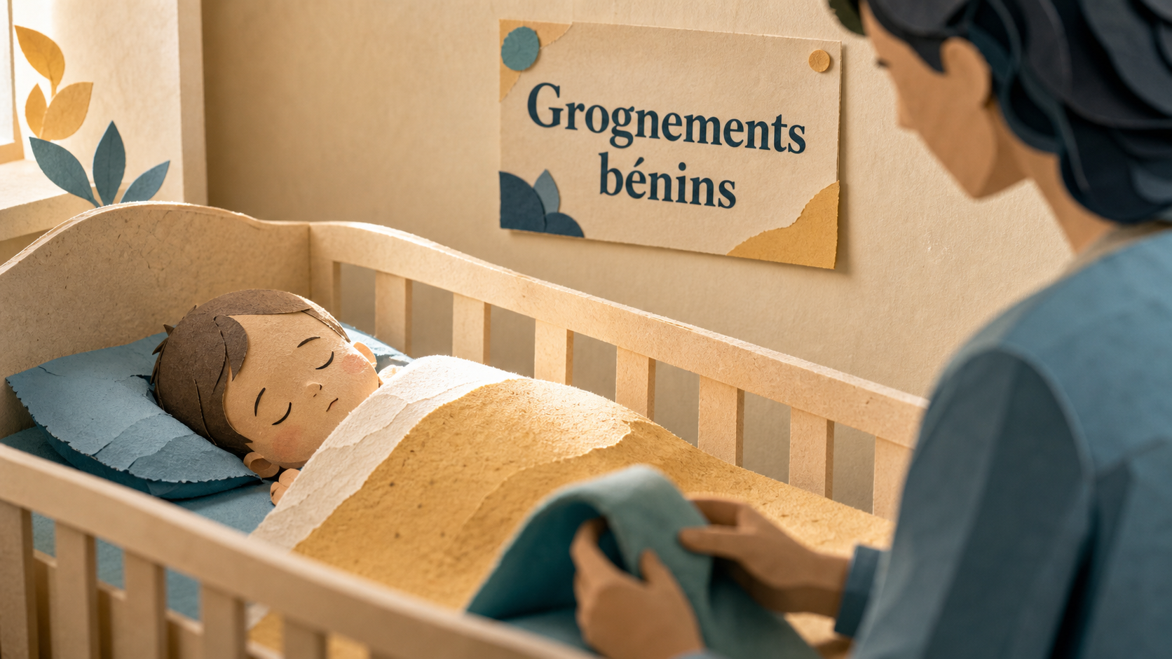 Bébé grogne : grognements nocturnes, bébé endormi