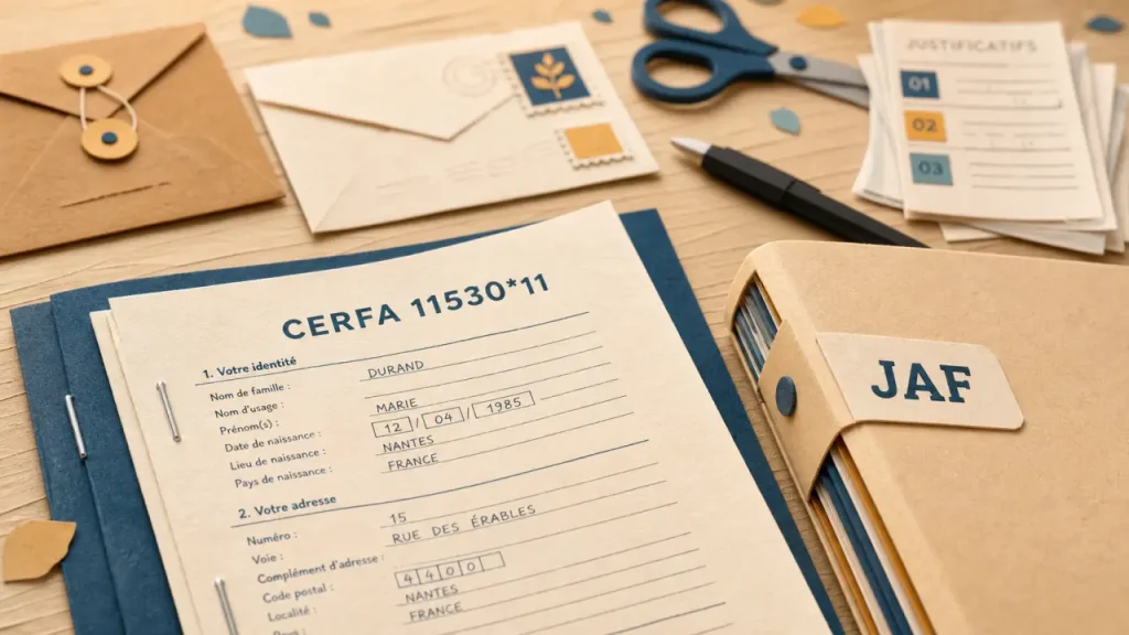 CERFA juge des affaires familiales : quand l’utiliser, quoi joindre et où l’envoyer