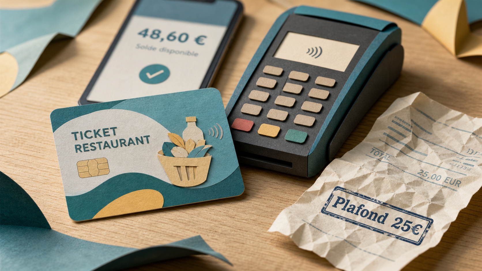 Inconvénient carte ticket restaurant : plafond 25€ et refus en caisse