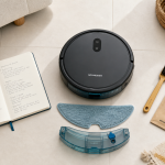 Robot aspirateur laveur Schneider avis : serpillière, eau et nettoyage