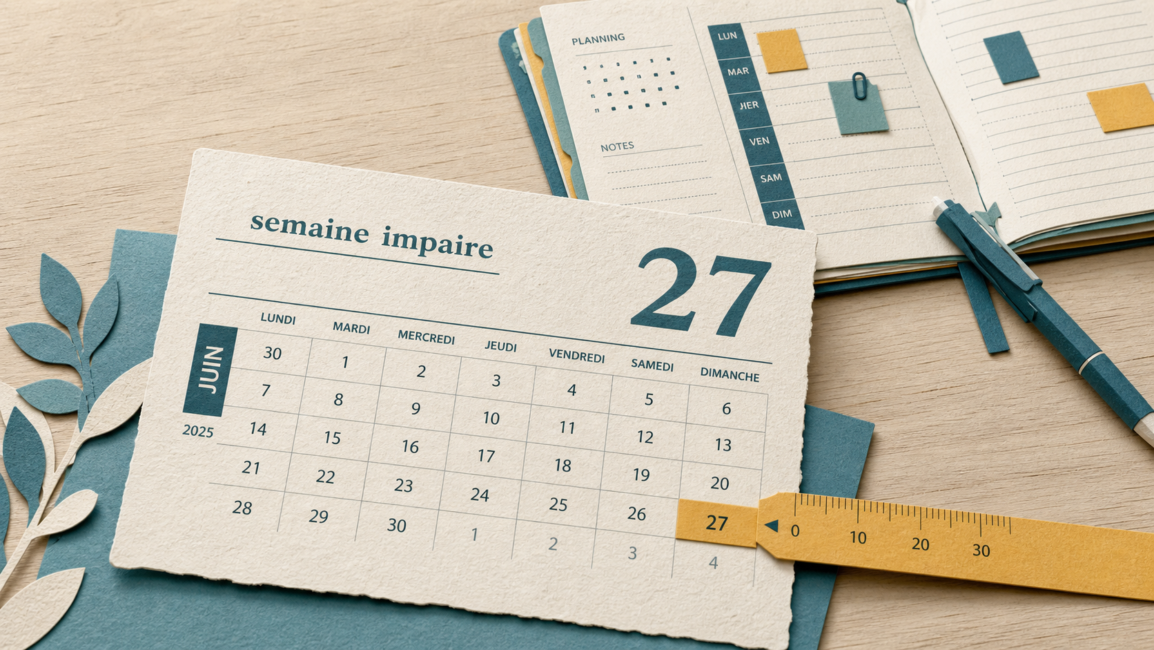 Sommes-nous en semaine paire ou impaire ? Semaine 27 calendrier ISO