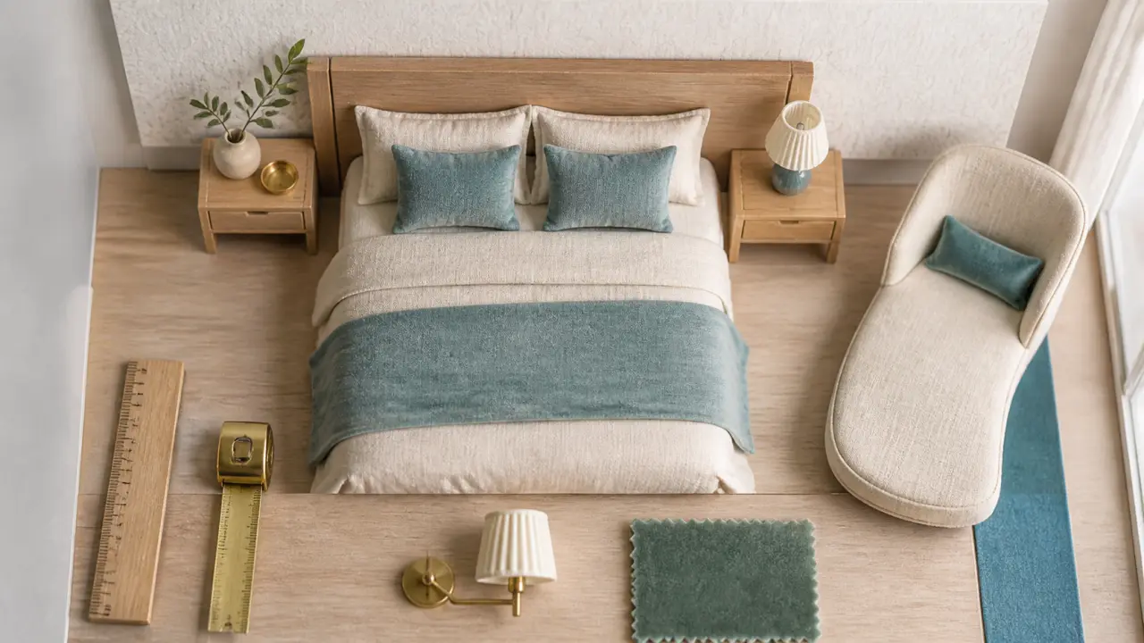 Déco tête de lit : mesure 10 cm de débord et 30 cm au-dessus de la literie