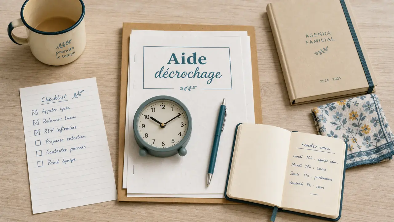 Décrochage scolaire aide aux parents, préparer des actions et rendez-vous