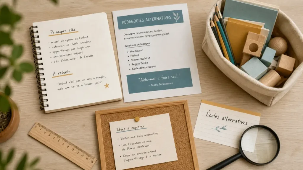 Écoles alternatives pour votre enfant : Montessori, Freinet, Waldorf, nature et points de vigilance
