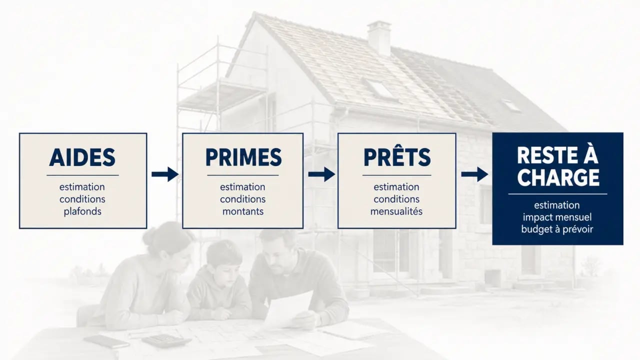 Comment financer sereinement les travaux de rénovation de votre maison : aides, primes et prêts pour réduire le reste à charge