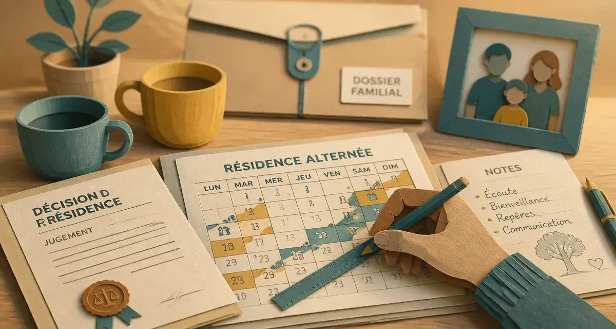 Meilleur mode de garde séparation : résidence alternée, calendrier et décision