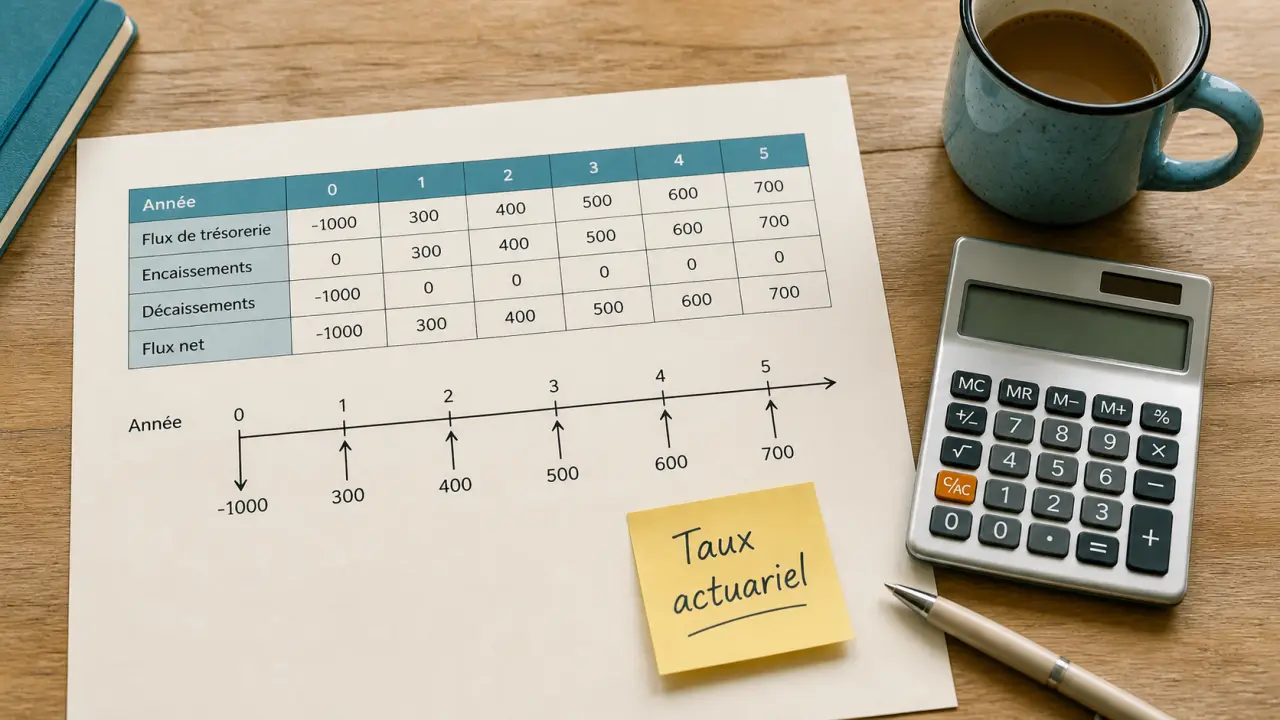 Taux actuariel def : calcul coût crédit ou placement