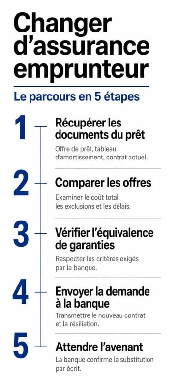 Assurance emprunteur : étapes pour changer d’assurance en cours de prêt
