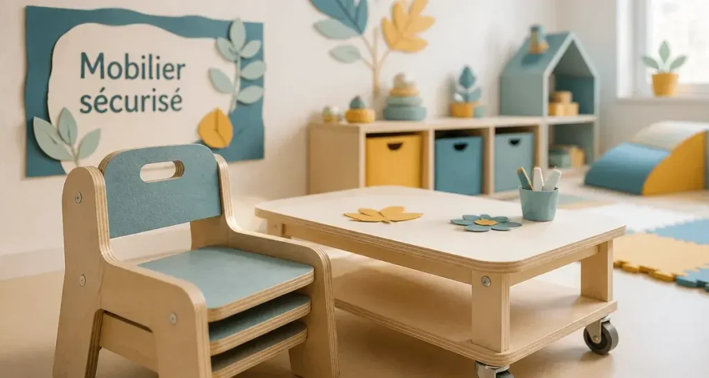 Mobilier petite enfance : les critères qui garantissent sécurité et durabilité en crèche